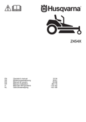 Husqvarna Z454X Bedienungsanweisung