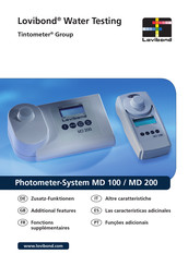 Lovibond Tintometer MD100 Bedienungsanleitung