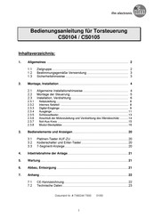 IFM Electronic CS0105 Bedienungsanleitung