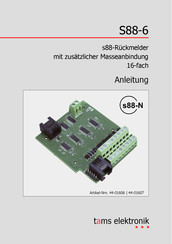 Tams Elektronik S88-6 Anleitung
