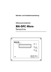 RECO RM-DPC Micro SensorLine Betriebs Und Installationsanleitung