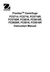 OHAUS Frontier FC5916R Bedienungsanleitung
