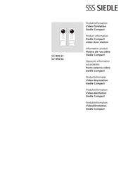 SSS Siedle SET CV 850-02 Produktinformation