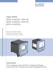 bürkert 8619 multiCELL WM DC Schnellstartanleitung