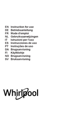 Whirlpool WHVS 90F LT C K Betriebsanleitung