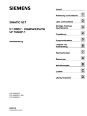 Siemens CP 1542SP-1 IRC Betriebsanleitung