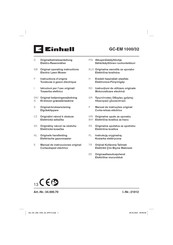 EINHELL GC-EM 1000/32 Originalbetriebsanleitung