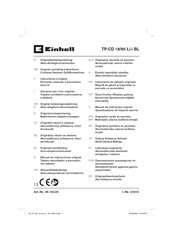 Einhell TP-CD 18/80 Li-i BL Originalbetriebsanleitung