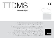 Nice TTDMS Installierungs-Und Gebrauchsanleitungen Und Hinweise