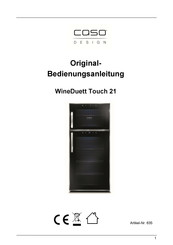 CASO DESIGN WineDuett Touch 21 Original Bedienungsanleitung
