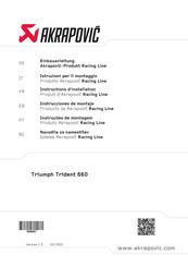 Akrapovic Racing Line Einbauanleitung