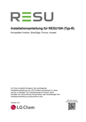 LG Chem RESU10H Installationsanleitung
