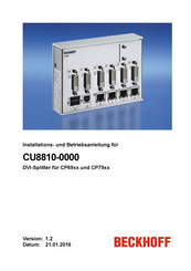 Beckhoff CU8810-0000 Installation Und Betriebsanleitung