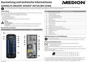 Medion ERAZER X67128 Ausstattung Und Technische Informationen