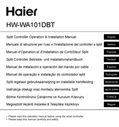 Haier HW-WA101DBT Betriebs- Und Installationshandbuch