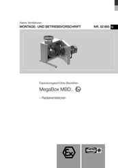 Helios MegaBox MBD 280/6 Ex Montage- Und Betriebsvorschrift