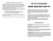 Electro-Harmonix NANO BASS BIG MUFF PI Kurzanleitung