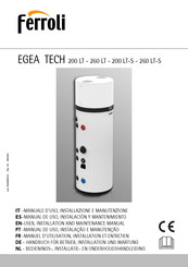 Ferroli EGEA TECH 200 LT Anleitung Für Betrieb, Installation Und Wartung