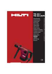 Hilti TE 40 Bedienungsanleitung