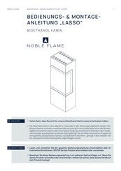 Noble Flame LASSO Bedienungs-/Montageanleitung