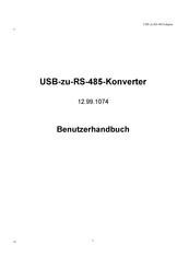 Value 12.99.1074 Benutzerhandbuch