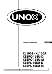 Unox XEBPL-16EU-D Gebrauchsanleitung