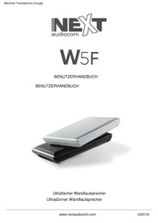 next audiocom W5F Benutzerhandbuch