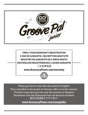 GOgroove Groove Pal junior Bedienungsanleitung