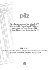 Pilz PSS PS230 Bedienungsanleitung