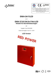 Pulsar RED POWER EN54 27,6V/3A/2x17Ah/LCD Bedienungsanleitung