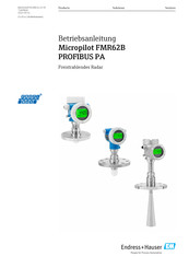 Endress+Hauser Micropilot FMR62B PROFIBUS PA Betriebsanleitung
