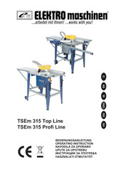 Elektro Maschinen TSEm 315 Top Line Bedienungsanleitung