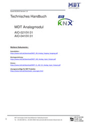 MDT Technologies AIO-0410V.01 Technisches Handbuch