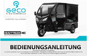 Geco HEAVYTRUCK XC Pritsche 2020 Bedienungsanleitung