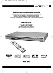 Clatronic DVD 593 Bedienungsanleitung, Garantie