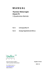 Unitek Classic P1 230/180-15 Betriebsanleitung
