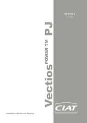 Ciat VectiosPOWER PJ Installation, Betrieb Und Wartung