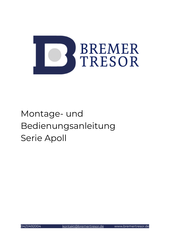 Bremer Apoll 180XL Montage- Und Bedienungsanleitung