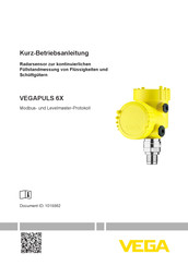 Vega VEGAPULS 6X Kurz- Betriebsanleitung