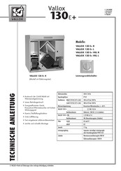 Vallox 130 E+ L Technische Anleitung