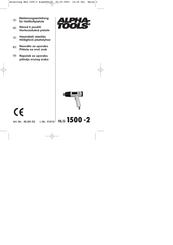 Alpha tools 45.201.52 Bedienungsanleitung