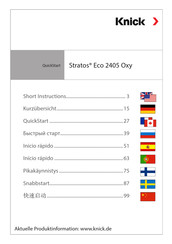 Knick Stratos Eco 2405 Oxy Kurzübersicht