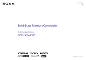 Sony PXW-FX9V Bedienungsanleitung