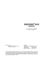 Burster DIGIFORCE 9310 Handbuch