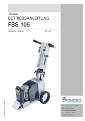 Schwamborn FBS 105 Betriebsanleitung