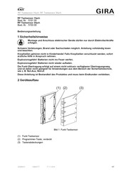 Gira 5101 00 Bedienungsanleitung