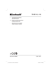EINHELL TE-HD 18 Li-Kit Originalbetriebsanleitung