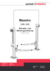 AUTOPSTENHOJ Maestro 2.50 Betriebs- Und Wartungsanleitung