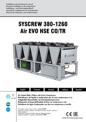 SystemAir SYSCREW 590 Air EVO HSE CO/TR Installations- Und Wartungshandbuch