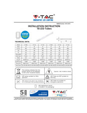 V-TAC VT-121 Installationsanweisungen